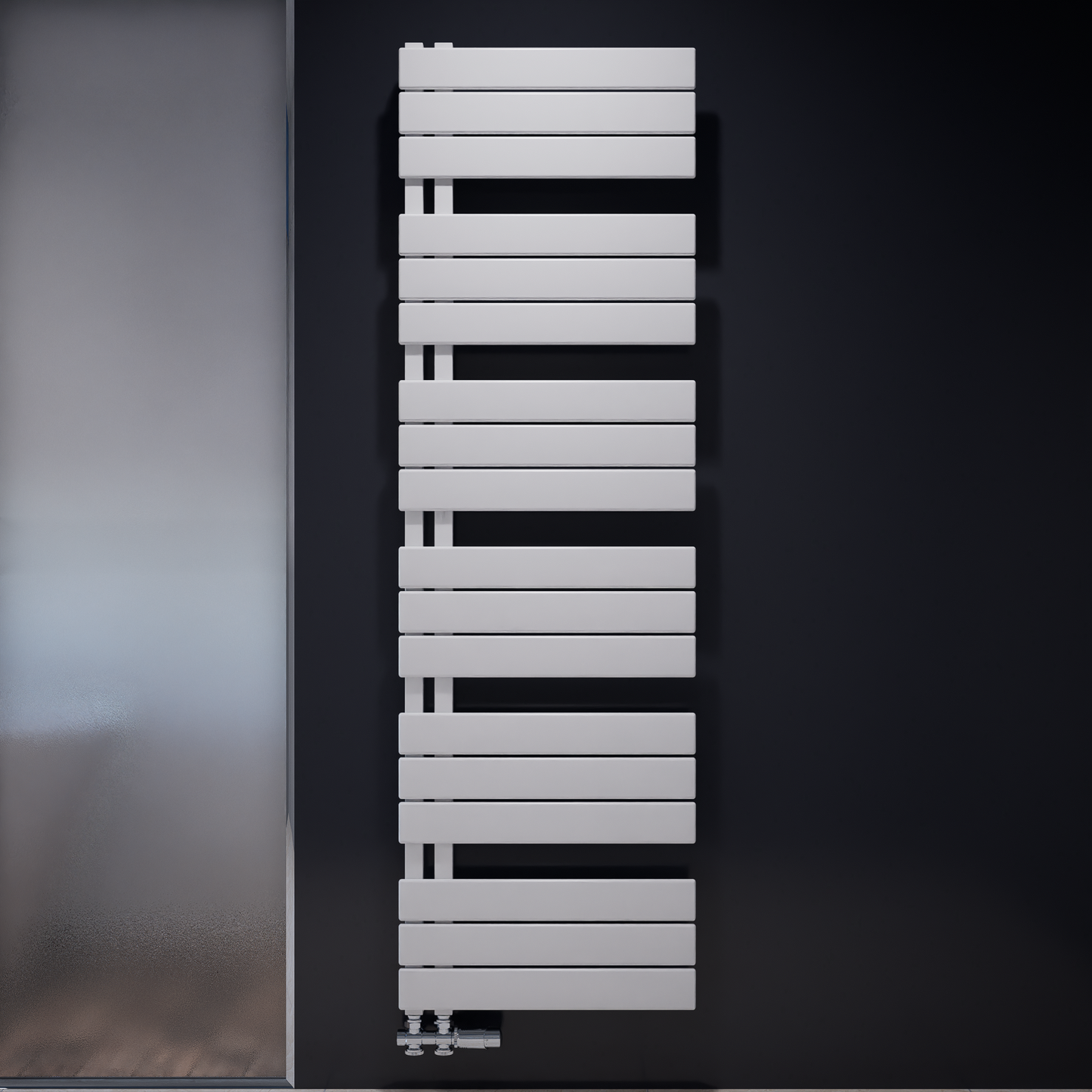 Badheizkörper Handtuchheizkörper Modell "NOVO" Weiß Design Heizung/ Handtuchwärmer