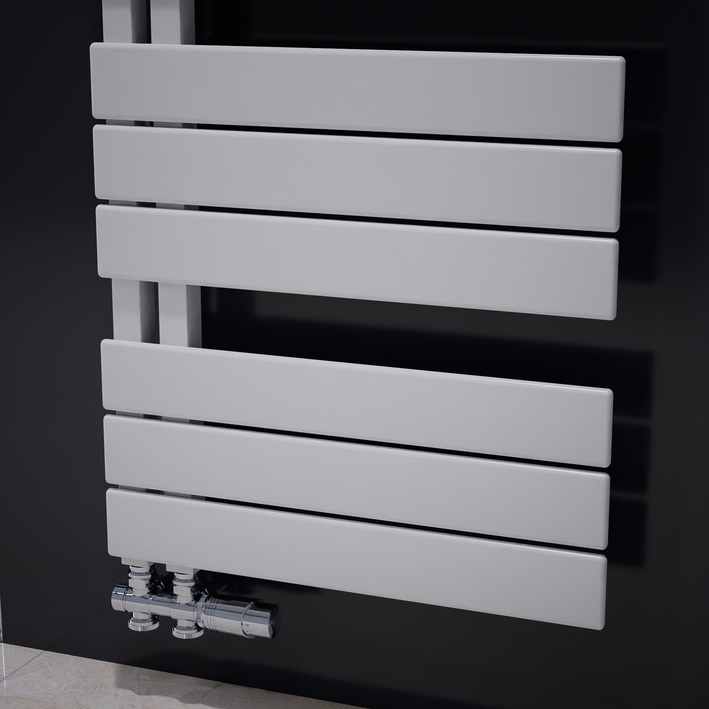 Badheizkörper Handtuchheizkörper Modell "NOVO" Weiß Design Heizung/ Handtuchwärmer