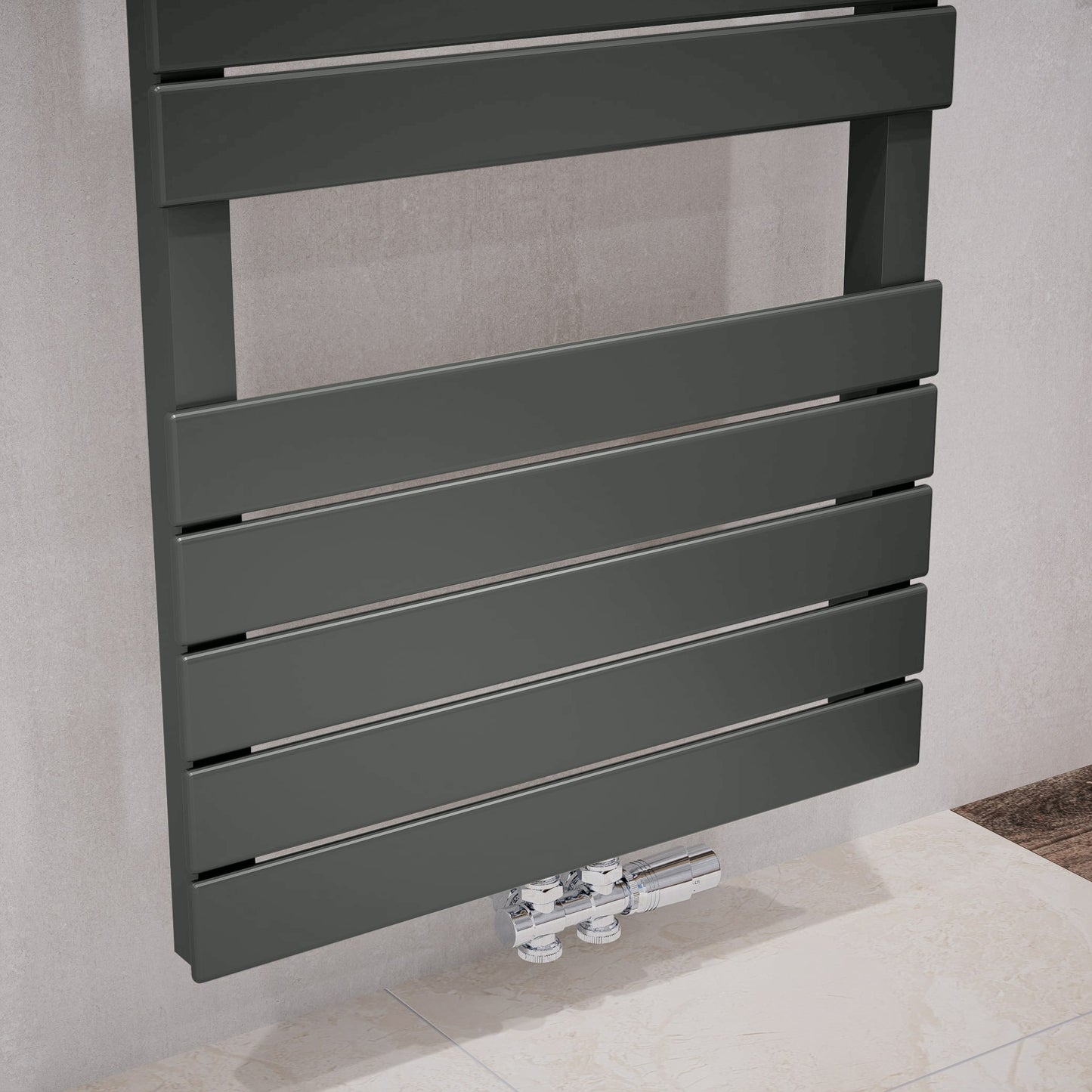 Badheizkörper Handtuchheizkörper Modell "PULLMANN" Anthrazit Design Heizung/Handtuchwärmer Paneelheizkörper