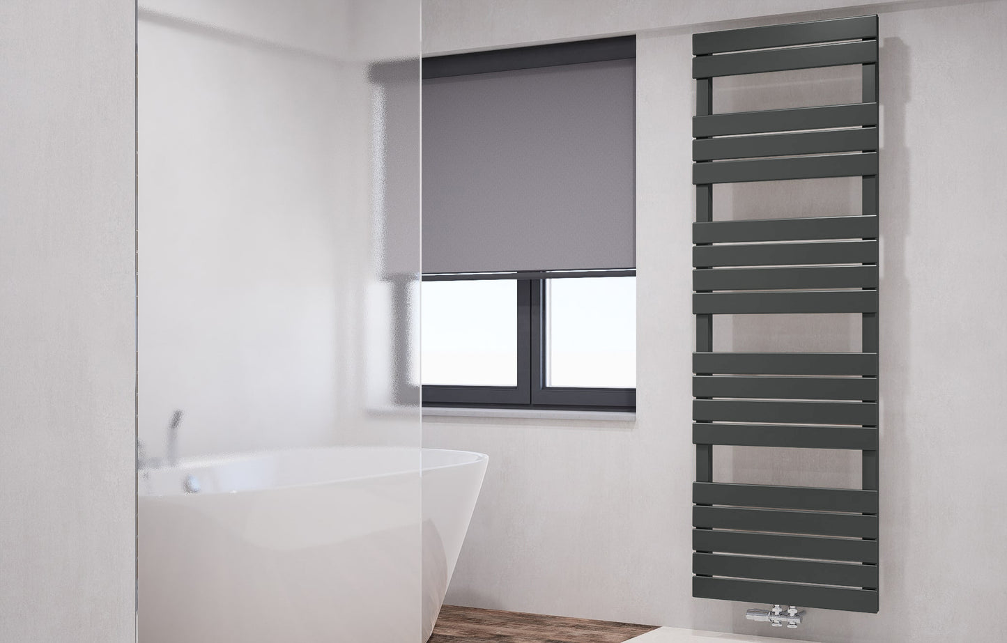 Badheizkörper Handtuchheizkörper Modell "PULLMANN" Anthrazit Design Heizung/Handtuchwärmer Paneelheizkörper