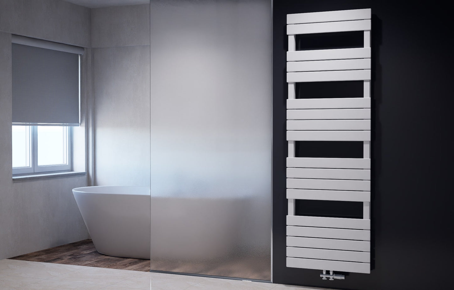 Badheizkörper Handtuchheizkörper Modell "PULLMANN" Weiß Design Heizung/Handtuchwärmer Paneelheizkörper