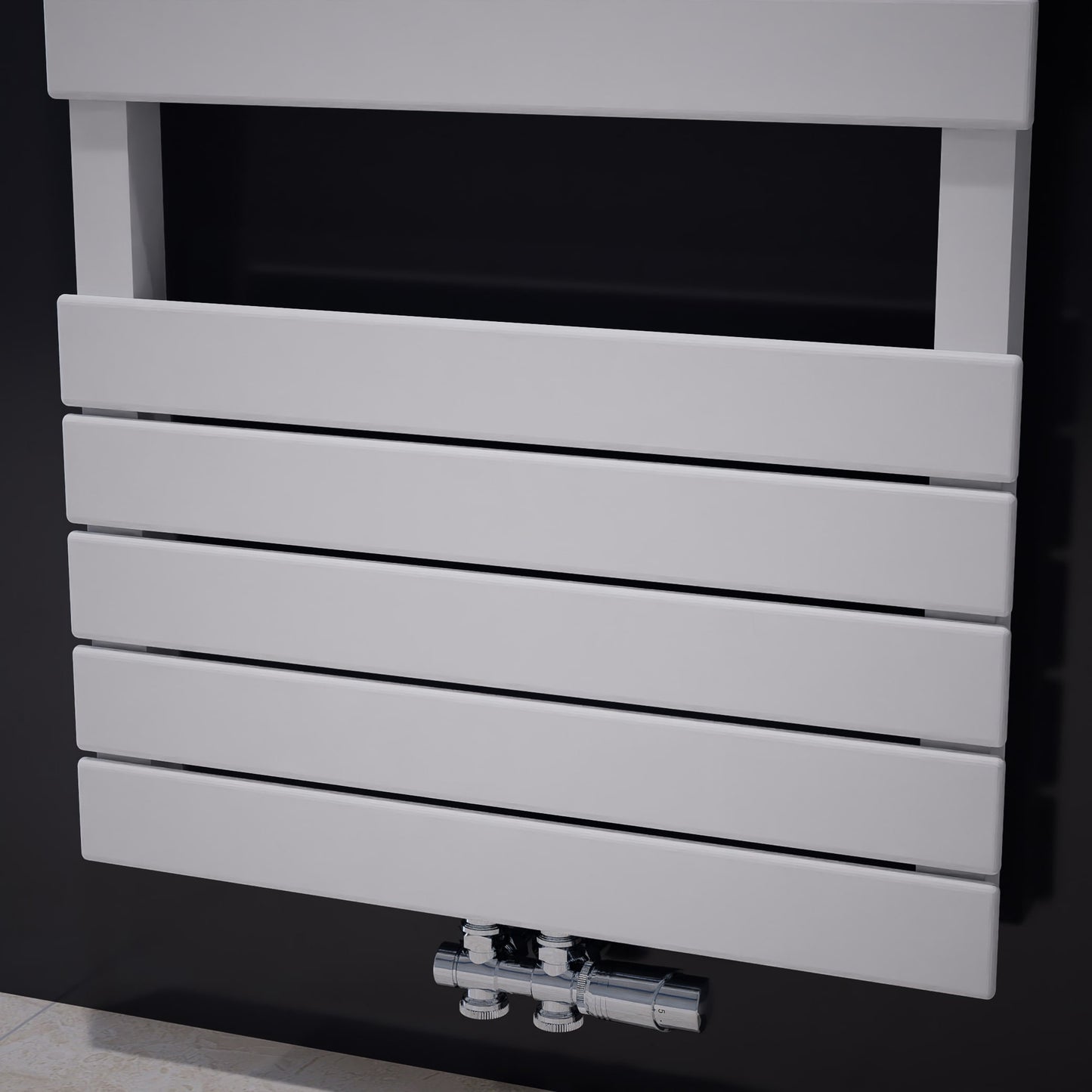 Badheizkörper Handtuchheizkörper Modell "PULLMANN" Weiß Design Heizung/Handtuchwärmer Paneelheizkörper