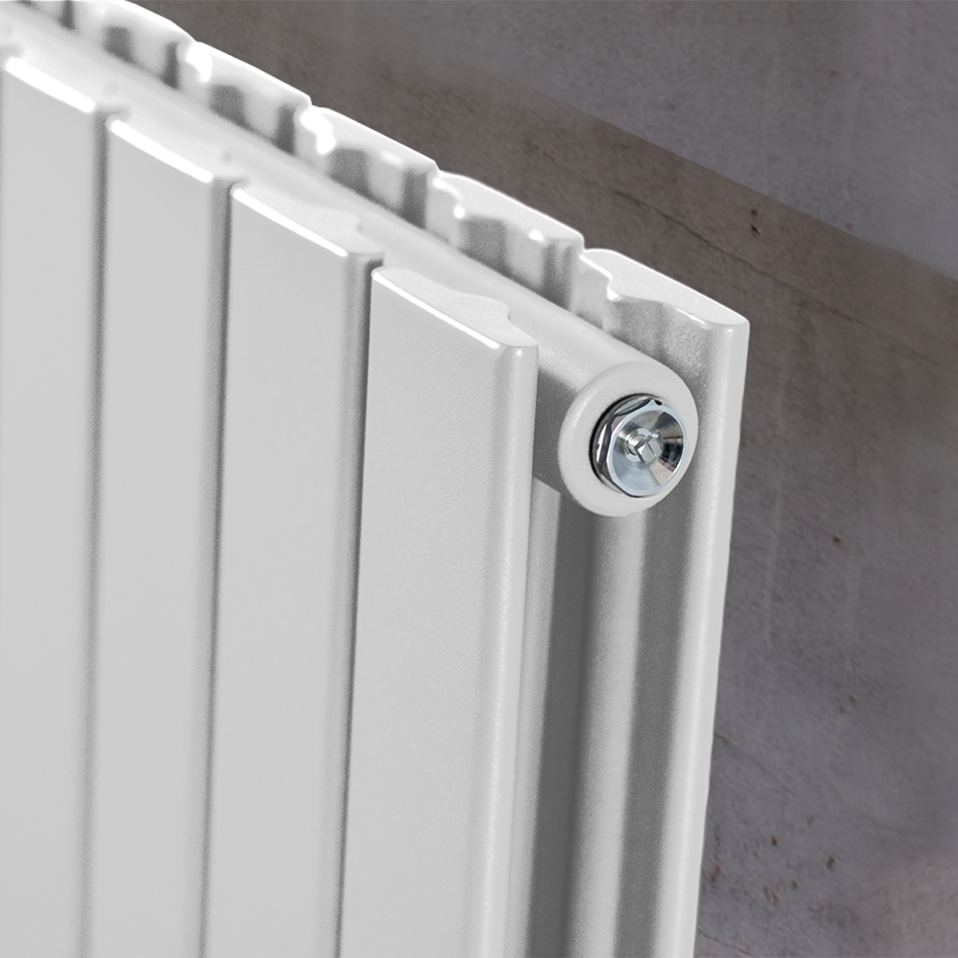 Paneel-Heizkörper Modell "Heatline" Weiß Horizontal Doppellagig